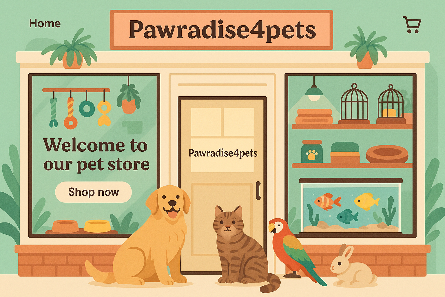 unique inviting online pet store